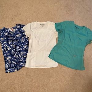 Scrub top set of THREE 3